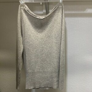 Athleta 100% Cashmere Grey Sweater XXS